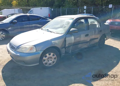 1999 Honda Civic Lx из США, поврежденный, VIN 2HGEJ667XXH548251